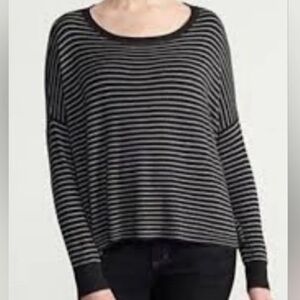 Eileen Fisher Cozy Lightweight Stripe Stretch Knit Sweater Women’s